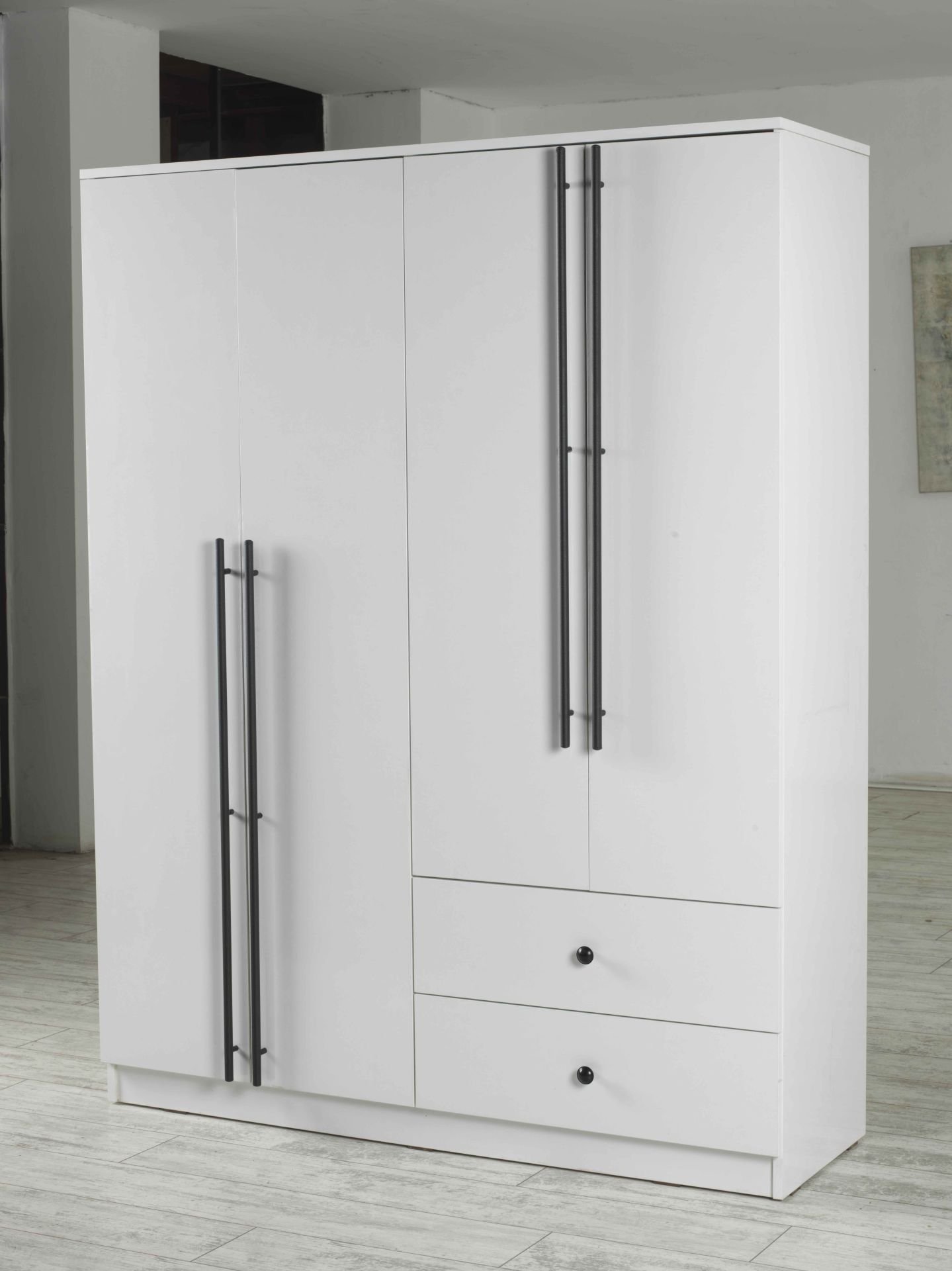 NELL 4 KAPAKLI DOLAP (140CM) (BEYAZ)