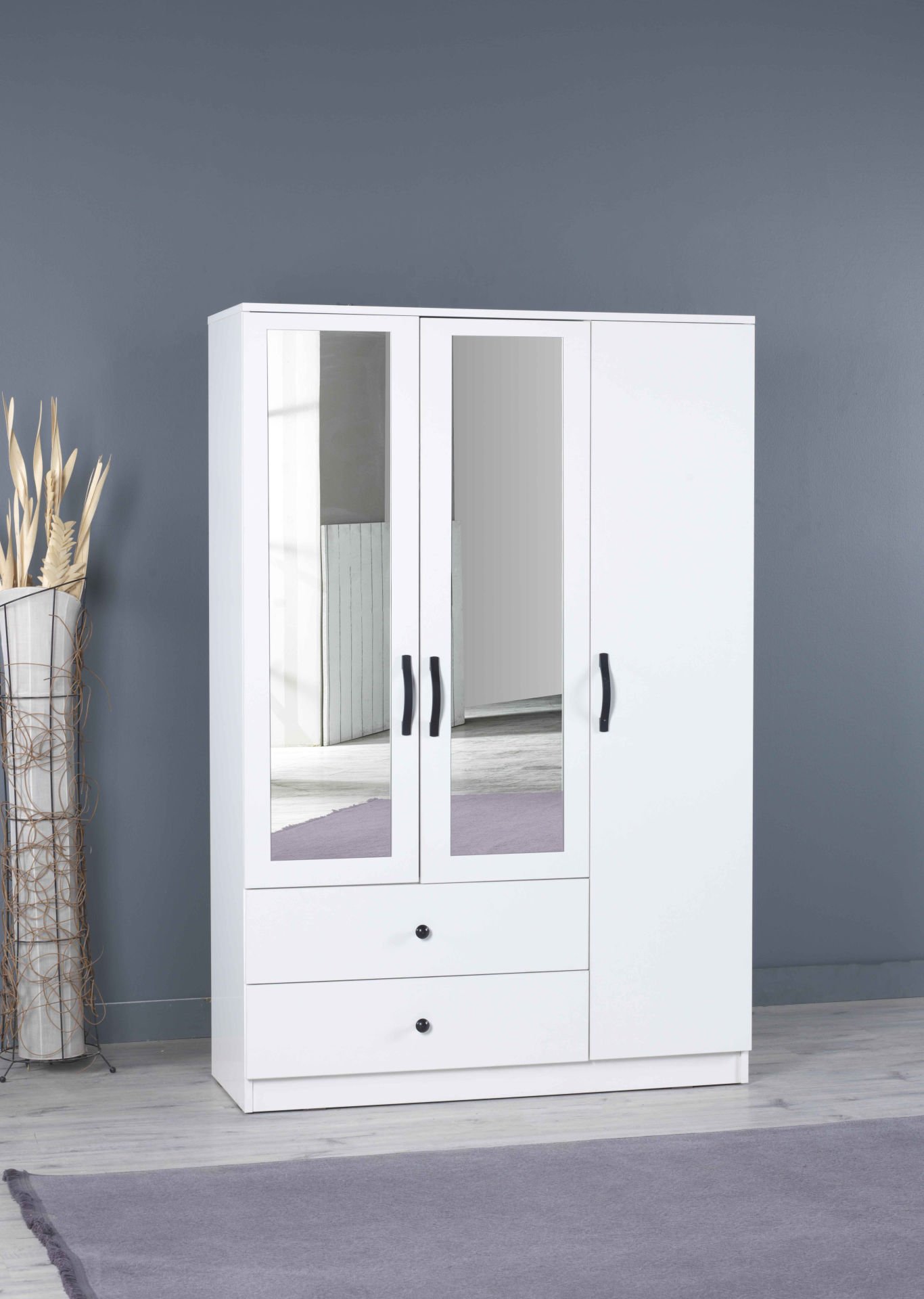 ENNA 3 KAPAKLI DOLAP (120CM) (BEYAZ)