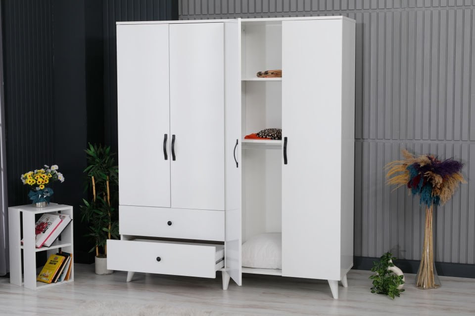 LANZA 4 KAPAKLI DOLAP 120 CM (AYAKLI)