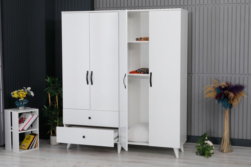LANZA 4 KAPAKLI DOLAP 140 CM (AYAKLI)