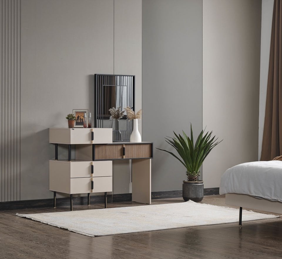 SUIT ŞİFONYER (IPEK SIYAH-M. ROUGE-KAPLAN)