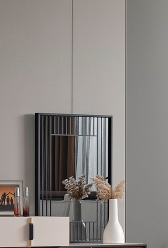 SUIT STANDART AYNA (IPEK SIYAH-M. ROUGE-KAPLAN)