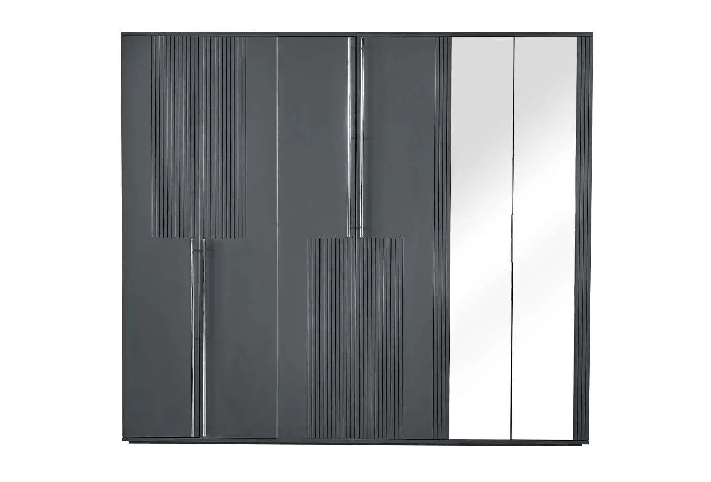 ELSA 6 KAPAKLI DOLAP (DARK GREY)