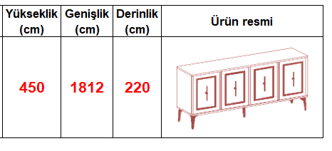 ORLANDO KONSOL (METALIK KROM - LOTUS)