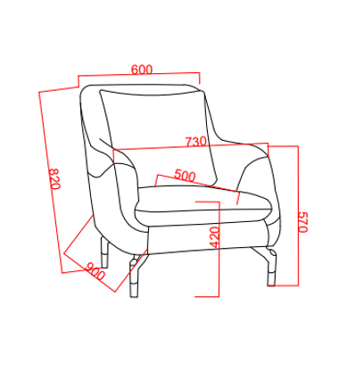 AYDEN BERJER TEKLİ KOLTUK(KREM)