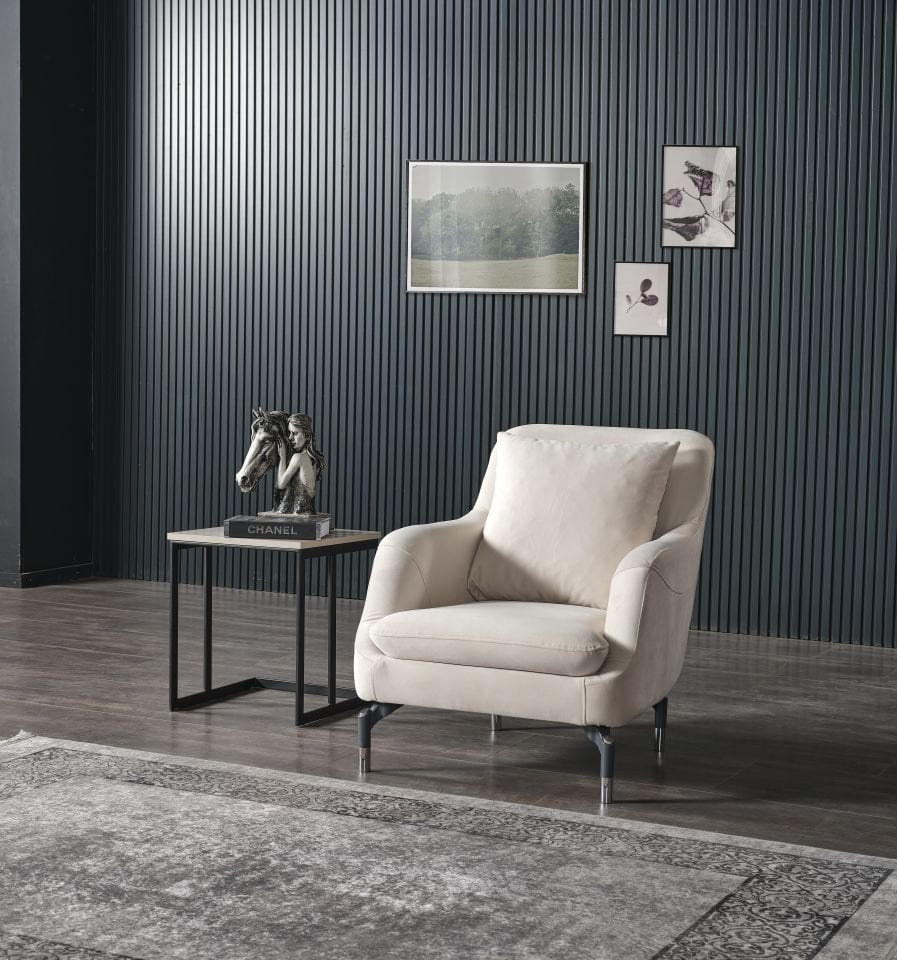 AYDEN BERJER TEKLİ KOLTUK(KREM)