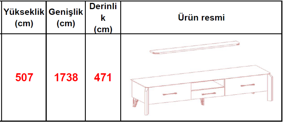 SALLY TV SEHPASI (ANTRASIT GRI-M. KROM)