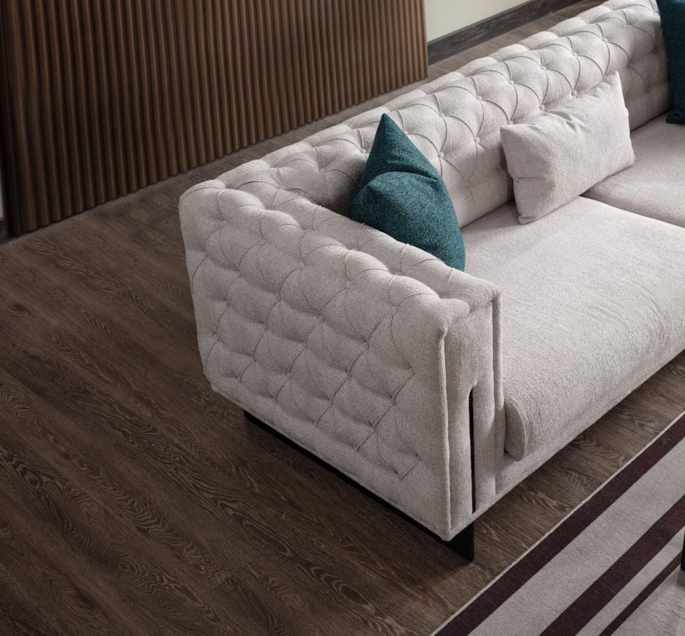 DELTA ÜÇLÜ KOLTUK (YATAKLI) (KREM)