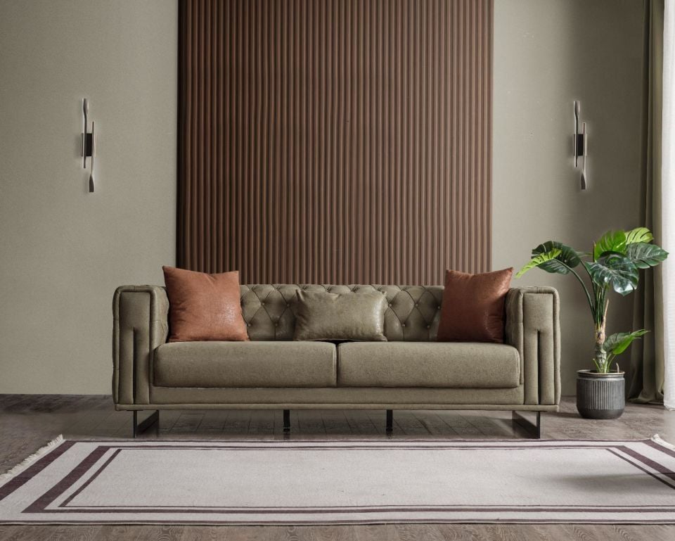 DELTA ÜÇLÜ KOLTUK (YATAKSIZ)(YEŞİL)