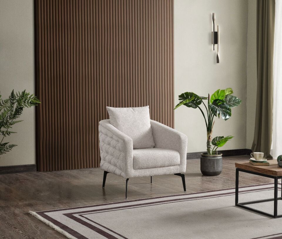 DELTA BERJER TEKLI KOLTUK(KREM)