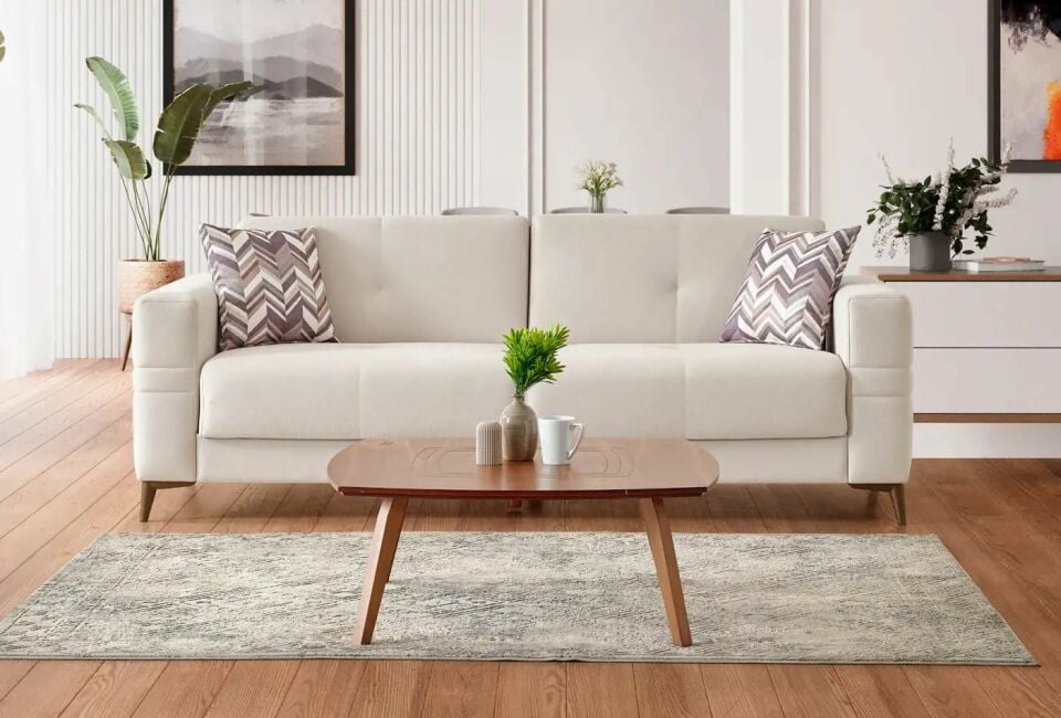 ROY ÜÇLÜ KOLTUK(KREM)