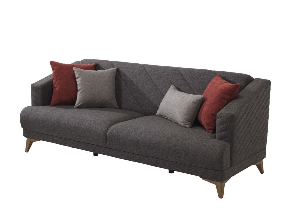 RABELLA ÜÇLÜ KOLTUK(GRİ)