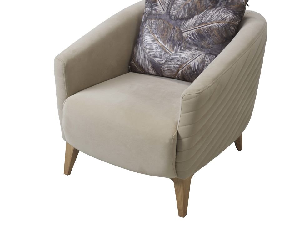 RABELLA BERJER TEKLI KOLTUK(KREM)