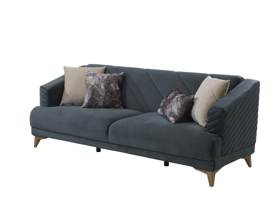 RABELLA ÜÇLÜ KOLTUK(KOYU YEŞİL)