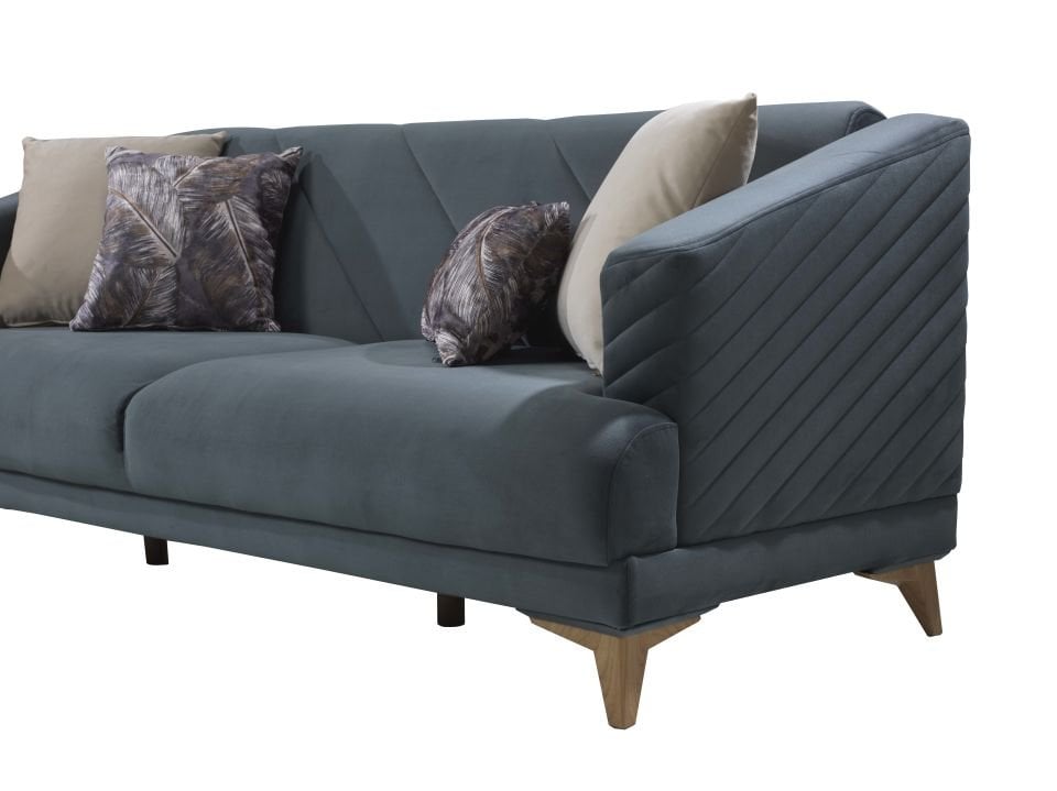 RABELLA ÜÇLÜ KOLTUK(KOYU YEŞİL)