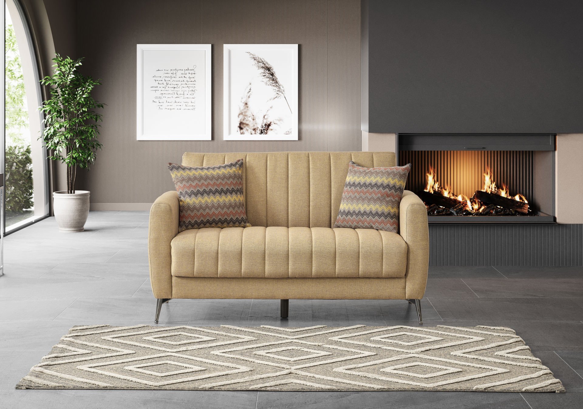 PETRA İKİLİ KANEPE