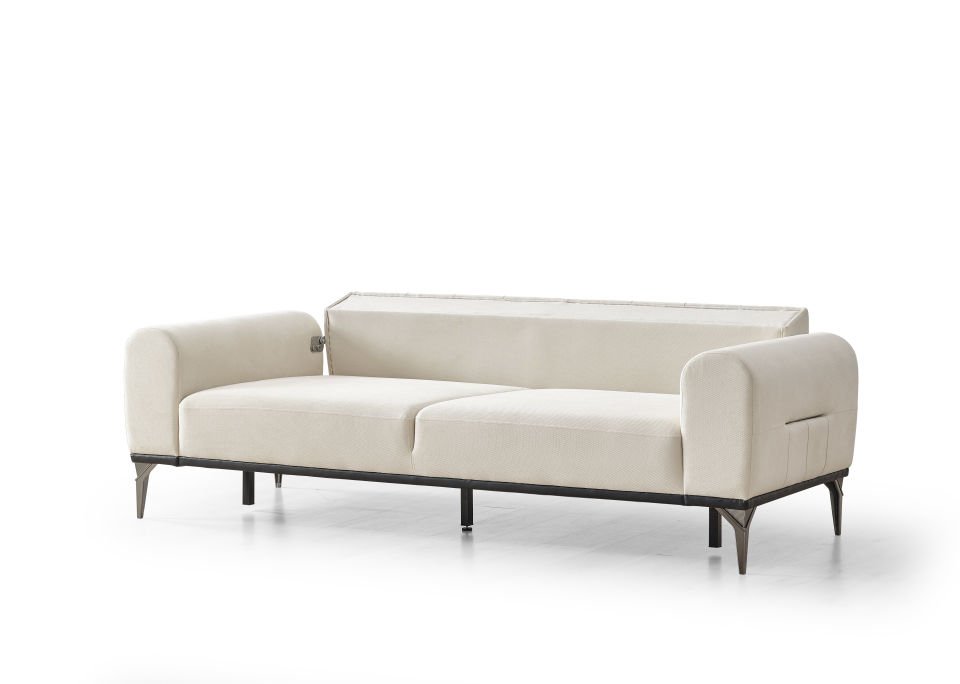 İBİZA ÜÇLÜ KOLTUK(KREM)