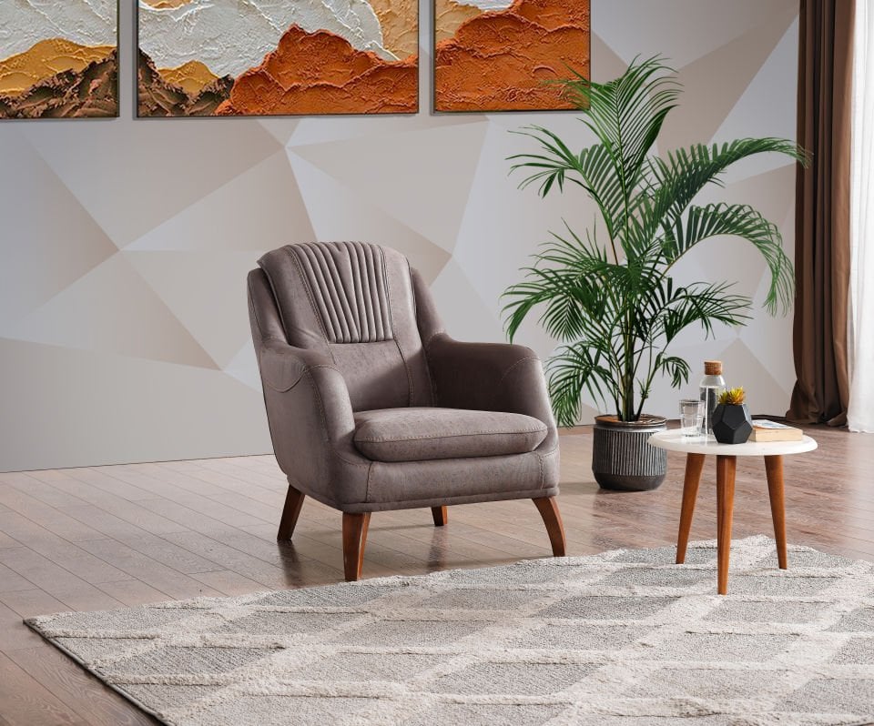 FONDA BERJER TEKLİ KOLTUK(KAHVE)